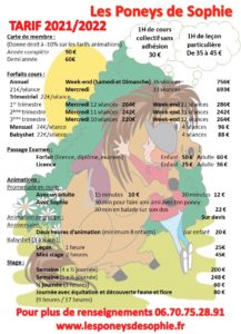 TARIF 2021 2022
